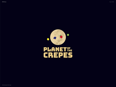 Food Truck Logo - Planet of the Crepes branding dailylogochallenge design logo