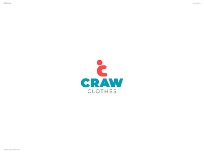 Baby Apparel Brand Logo - Craw Clothes branding dailylogochallenge design logo