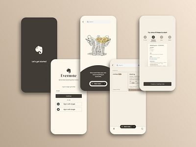 Evernote Application Redesign application design evernote figma redesign ui ui design evernote