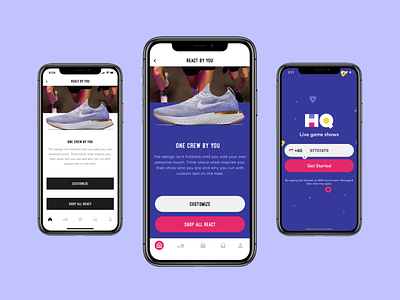 Nike + HQ Redesign app application design figma nike re design redesign ui ui design