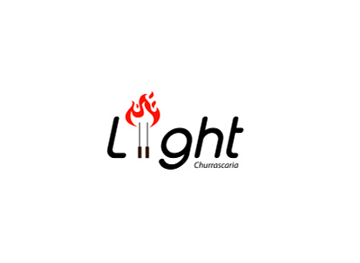 Liight Churrascaria logo barbecue churrascaria dailylogochallenge design designer flame flame logo fogo icon illustration logo logotipe vector