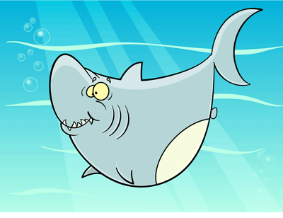 Shark-amation animated gif bob ostrom studio cartoon how to draw illustration