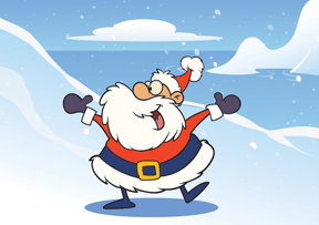 Santa-mation animated gif bob ostrom studio christmas holiday santa