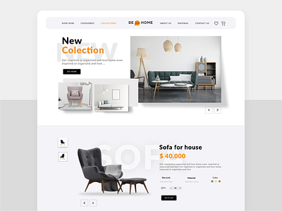 Furniture - Website design furniture graphic design illustration ux