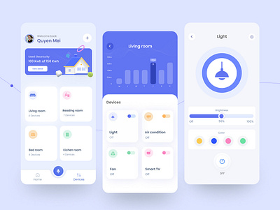 Smart home - App app graphic design illustration smarthome ui