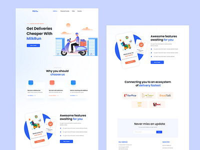 Delivery Landing page