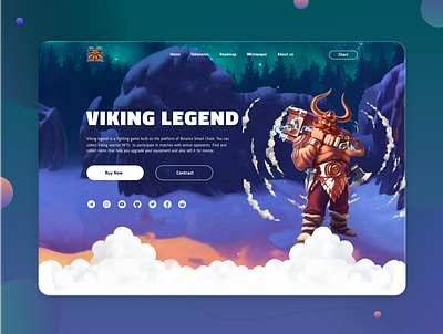 NFTgame - Landingpage design graphic design illustration nft ui ux