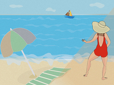 Summer artwork colors design illustration inspiration mood painting sea summer sunny vector vibes