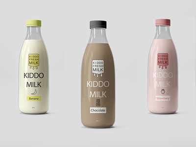 Milk bottles beverage bottle branding drink graphic logo milk pakacing