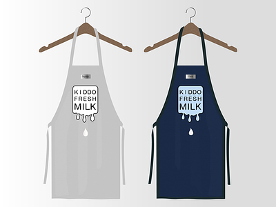 Aprons apron beverage branding color design foodanddrink logo milk