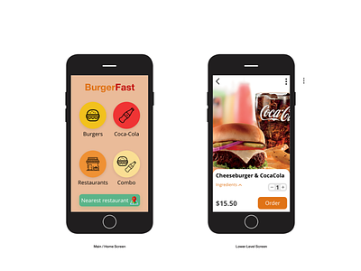 BurgerFast (Mobile app project needed for my Coursera Course)
