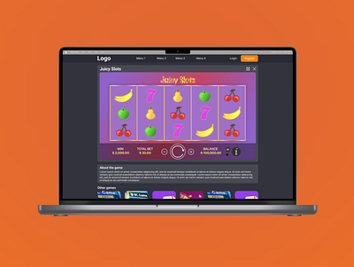 User Interface and a game design done in Figma and Illustrator 2d adobe illustrator app casino design designer figma game game design gaming graphic design illustration illustrator landing page typography ui ui design web design web page website