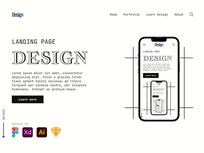 Landing Page Concept Design Responsive Web and Mobil