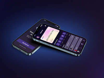 MoneyTransfer Concept Mobile App UI/UX Design Mockups