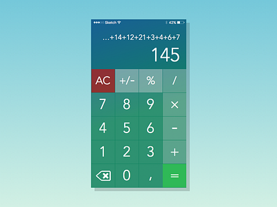 Daily UI #4 - Calculator 004 app calculator daily dailyui math numbers