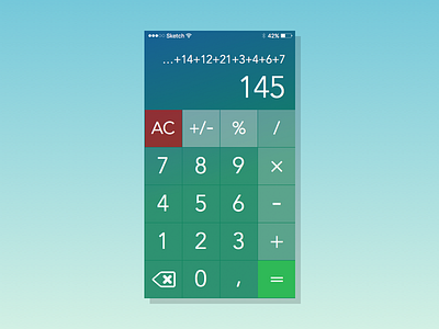 Daily UI #4 - Calculator