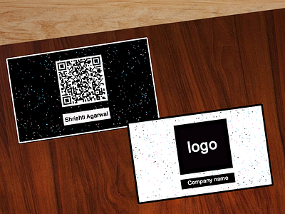 Qr Code business card businesscard clean design digital minimal qr code whitespace