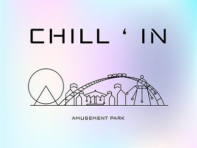 CHILL ' IN - Amusement Park abode illustrator adobe amusement amusement park clean design cotton candy design illustrator minimal tools whitespace