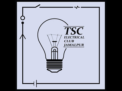 TSC electrical branding design flat illustration illustrator logo minimal typography vector