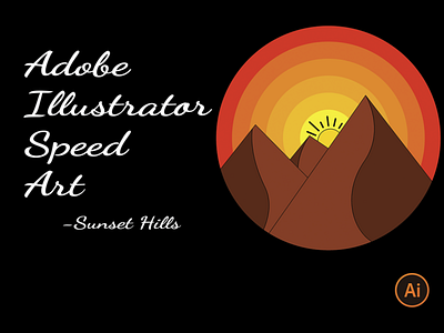 Sunset branding design illustration illustrator logo minimal typography vector