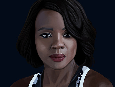 Viola Davis Portrait Illustration illustration portrait