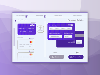 Credit Card Checkout 02 002 challenge checkout dailyui web