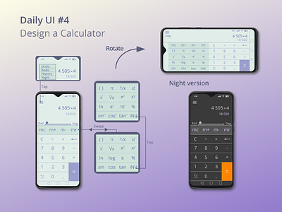Calculator Design 04 004 app calculator challenge dailyui