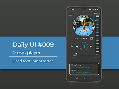 Music Player 09 009 app challenge dailyui music app