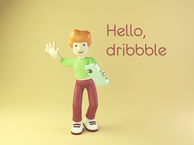 Return to dribbble 3d blender design graphic design