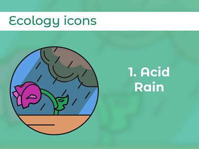 Acid Rain Icon