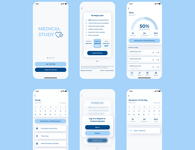 Medical Study | App app design ui ux web