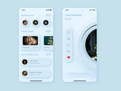 App | Playlist 3d android app branding christmas design figma holiday illustration ios logo playlist songs ui ux vector web