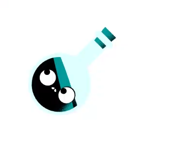 Dizzy💫 2d 2danimation adobe adobe ilustrator aftereffects animation blue bottle character character design concept design gif illustration learning liquid loop motion poison video