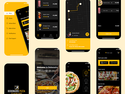 more screens for debonairs pizza redesign app design figma figmaafrica mobile mobile app mobile app design mobile design mobile ui ui ux