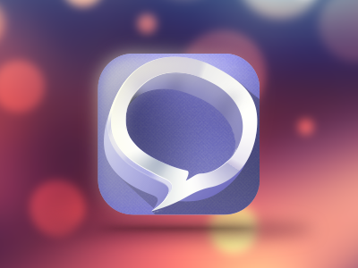 Logo Salem app application bubble chat design icons interface ios7 iphone messenger mobile talk
