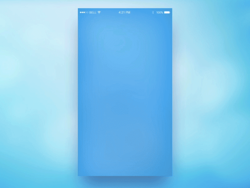 Wipon Splash and Home screens animate app blue clean gif ui ux