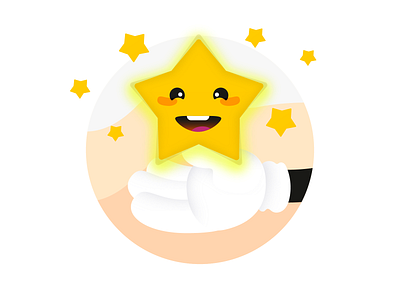 Rating illustration rating ratings smile star yellow