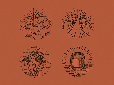 Cachaça (Spot Illustration) branding illustration spot vector vintage