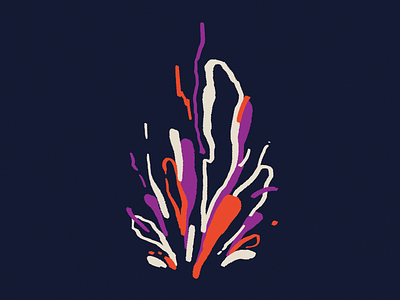 Petal Splatter abstract botanical design floral illustration