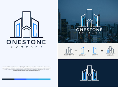 O and C letter real estate company logo design brand identity design branding clean flat graphic design letter mark logo logo collection logo design presentation logo folio 2021 logo ideas modern minimalist logo design real estate logo ui