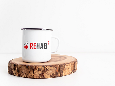 REHAB branding design flat graphic illustrator logo minimal typography vector web