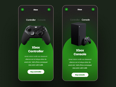 mobile prototype for xbox design mobile app ui ux