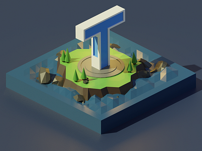 Titans Tower blender blender3d isometric art isometric design