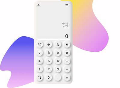 Calculator app css designer figma ui design ux design