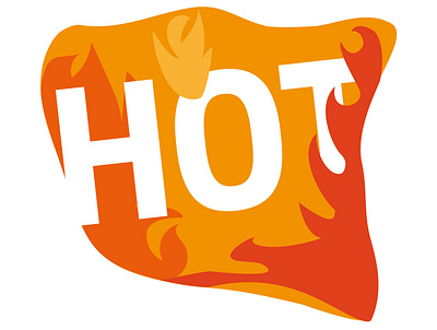 Hot 01 caution illustration label design sign signage vector