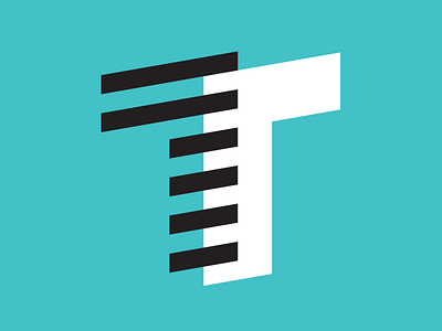 T letter t logo monogram t type