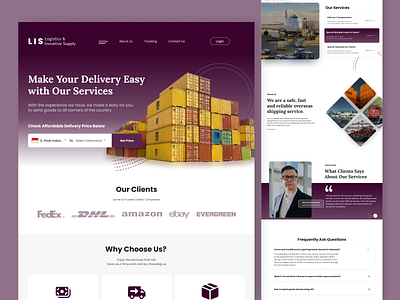 LIS - Logistic & Inovative Supply (Landing Page Website)