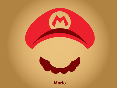 Mario logo art design icon illustration illustrator logo minimal type vector web