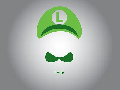 Luigi Logo 2 art design icon illustration illustrator logo minimal vector web