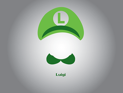 Luigi Logo 2 art design icon illustration illustrator logo minimal vector web